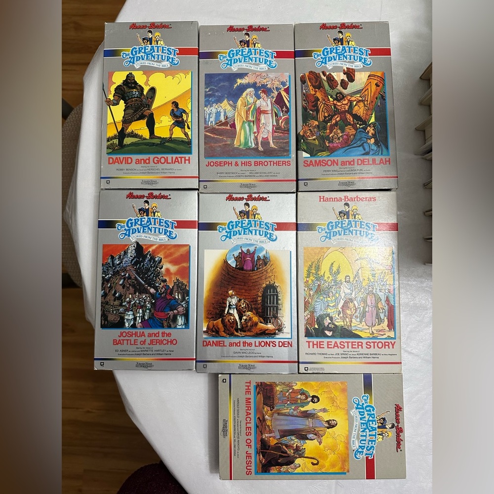Hanna-Barbera The Greatest Adventure VHS Tapes Qty. 7
